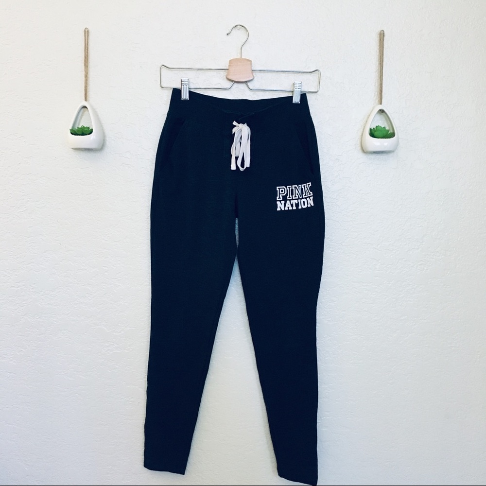 VS PINK Gray Lace Up Sweats